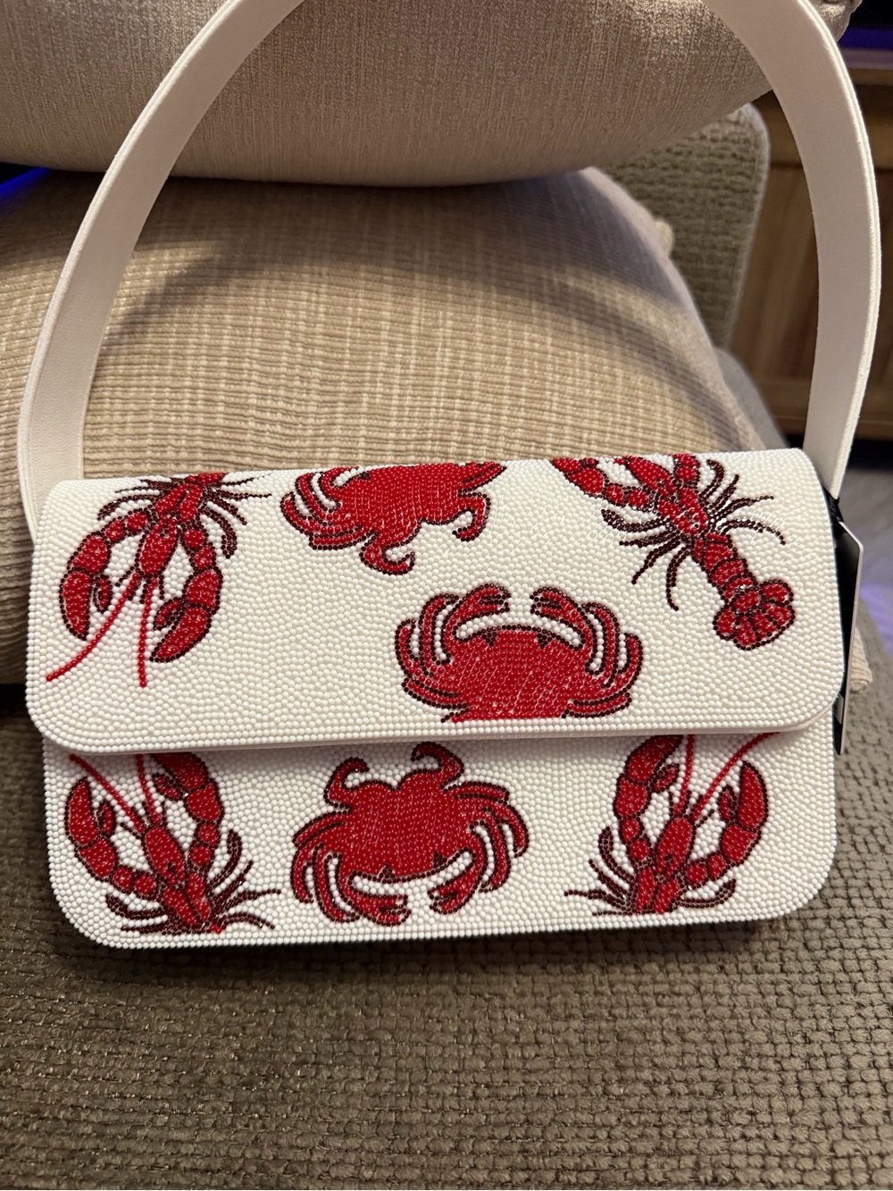 Viral Sincerely Jules Lobster Crab Beaded Shoulder Bag - FIRM PRICE